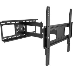 Equip 650315 55 Juodas sieninis laikiklis plokščiaekraniams televizoriams, 200 x 200 mm, 400 x 400 mm, 200 x 100,200 x 200,400 x 200,400 x 400 mm, -20 - 10 °, -90 - 90 °)