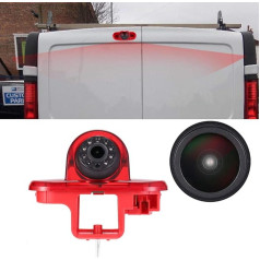 18 mm objektyvas Aukščiausios kokybės automobilio stabdžių žibintų atbulinės eigos kameros pakaitalas Opel Vivaro Surf Concept/Life/Combo/Vauxhall/Renault Trafic/Fiat Talento/Primastar Van (nauja prekė)