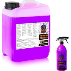 MAGIX-JUICE dviračių valiklis 5 litrai + purškiamasis butelis Dviračių valiklis Dviračių valiklis, skirtas visam dviračiui valyti Tinka visiems dviračių tipams, taip pat tinka elektroniniams dviračiams