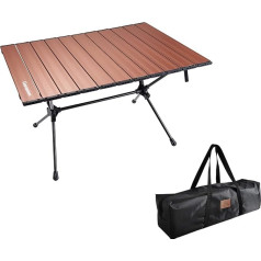 Camping Moon Campingmoon T-520-RD 75,1 cm (ilgis) x 55,1 cm (plotis) x 43,2 cm (aukštis) Reguliuojamo aukščio itin kompaktiškas aliumininis stovyklavimo stalas