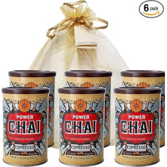 GUSTONE. David Rio Power Chai Espresso dovanų rinkinys 6 x 398 g skardinės Chai Latte