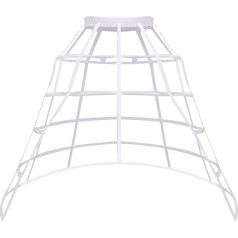 MYAYD Moterų Hoop Pannier tuščiaviduriai Birdcage Underskrit Fishbone sijonas Lolita Cosplay apatinis sijonas Fancy Prom Royal suknelė