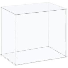 Akrilo ekrano spinta Plastikinė dėžutė Kubas saugojimo dėžutė Skaidrus 41 x 26 x 26 cm kolekcionuojamiems daiktams