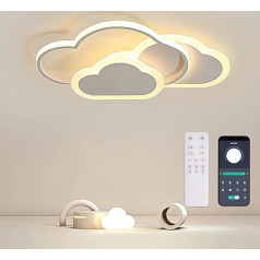 BLMYL LED lubų šviestuvas vaikų kambariui 52 cm vaikiškas šviestuvas luboms Kūrybiškas debesų šviestuvas lubų šviestuvas miegamajam Stebimas 3000 K - 6000 K su nuotolinio valdymo pulteliu svetainei, miegamajam, vaikų kambariui