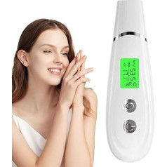 Hautfeuchtigkeitstester - Hautanalysegerät | Professionelles tragbares LCD-Display, Wasser-Öldetektor, Gesichtspflege-Gerät für Frauen und Mädchen