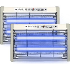 mafiti elektrinis vabzdžių naikintuvas, uodų naikintuvas, musių gaudyklė, elektrinis patalpų uodų naikintuvas, 20 W su UV šviesa, elektrinė uodų gaudyklė virtuvei, namams, kiemui