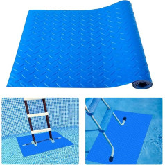 Schwimmbadleitermatte, schützende rutschfeste Schwimmbad-Stufen-Pad, Schutzleiter mit Textur für oberirdische Schwimmbadleiter, 40,6 x 91,4 cm