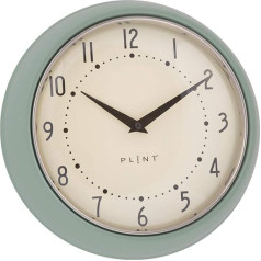 Plint Retro sieninis laikrodis Virtuvės laikrodis Danijos dizaino sieninis laikrodis Mėtų