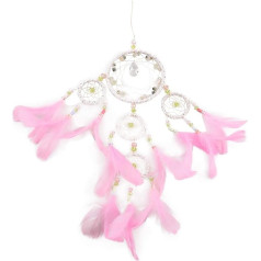 Tuščiaviduris pakabukas Sienos apdaila Nėriniai Dreamcatcher Perlų apdaila Rankų darbo pakabinamas ornamentas
