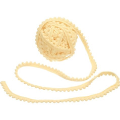 10 jardų Pom Pom Trim juostelės, 0,5 colio pločio smėlio spalvos Pom Pom Ball Fringe Trim Siuvimo Fringe audinys apdaila juostelės DIY amatai užuolaidų drabužių pagalvės namų apdaila