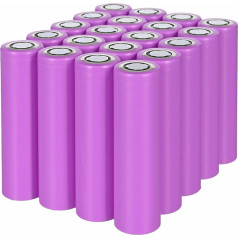 18650 elementai 20x 18650 ličio jonų baterija inr1865026e 3.6v 2600mah