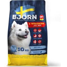 Bjorn su jautiena 33% mėsos pašaras šunims 10kg
