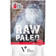 Vetexpert raw paleo suaugusioms katėms - jautiena 100g paketėlis