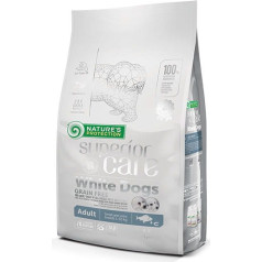 Nature's protection white dogs be grūdų suaugusiems mažų ir mini veislių šunims 1,5kg