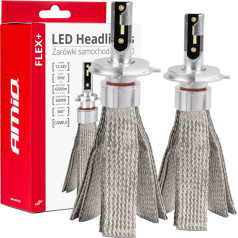 LED automobilių lemputės flex+ serijos h4/h19 6000k 12v 24v canbus -03657