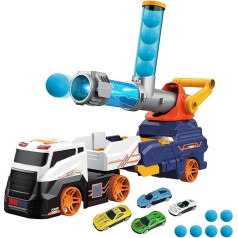 Išstumiami ir šaudantys transporto automobiliai Žaislas