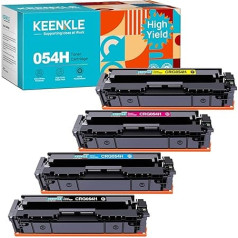 054H 054 CRG-054H CRG-054 Suderinama su Canon 054H tonerių rinkiniu 054 kasetė i-SENSYS MF643Cdw MF641Cw MF645Cx LBP623Cdw LBP621Cw MF642Cdw MF644Cdw LBP622Cdw w MF640C juoda žydra geltona purpurinė 4 pakuotės