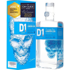 D1 London Dry Gin Geschenkset für Männer und Frauen - Global Gin Masters Gold 2024 I Wacholder, Zitrusfrüchte & Brennnessel 40% tūrio