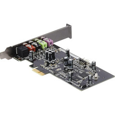 ASUS Xonar SE 5.1 kanalo 192 kHz/24 bitų Hi-Res 116 dB SNR PCIe žaidimų garso plokštė, suderinama su 