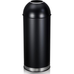MERXENG Heavy Duty nerūdijančio plieno šiukšlių dėžė 65L Tall Commercial Kitchen Trash Can Indoor Outdoor Heavy Duty Trash Can for Home Office Restaurant
