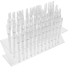 SOESFOUFU Transparenter Tragbarer Nagellack Farbkarte Organizer für Gel Nagellackmuster für Reisen und Nagelkunst Aufbewahrung