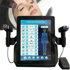ZenSeFarin 8 mm Tiefe Mikronadel-Hautstraffungsmaschine Facelifting Gerät zur Faltenentfernung, Hautstraffung, 15-Zoll-Touchscreen, feuchtigkeitsspendendendes Gesichtsgerät Mit Zwei Griffen