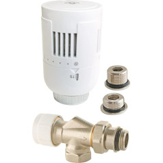 SOMATHERM JUMS, 601522110, termostatinis ventilis T301 apverstas universalus kampinis ventilis 3/8 (12x17) arba 1/2 (15x21), suderinamas su visomis rinkoje esančiomis standartinėmis termostatinėmis galvutėmis M30x1,5