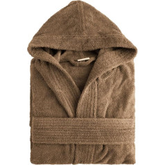 NELLA BIAGINI chalatas su gobtuvu vyrams ir moterims, pirčiai ir SPA, frotinis rankšluostis, medvilninis, 420 g/m², skirtas pirčiai ir SPA, pagamintas Italijoje, minkštas, sugeriantis, patvarus