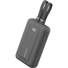 Powerbank 10k mah 30w kabeliai c/lightning 1usb-c 1usb-a
