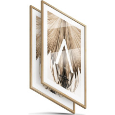 BLCKART nuotraukų rėmelių rinkinys iš 2 aukštos kokybės 30 x 40 cm medinių natūralios medienos plonų rėmelių