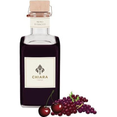 Chiara Firenze - Kambarių kvapas Black Bacchus 100 ml buteliukas + lazdelės - Pagaminta Italijoje - Vynuogių braškė - Vynuogių misa - Amarena
