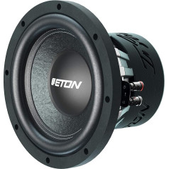 ETON PW 8: galingas 20 cm / 8 colių ilgas žemų dažnių garsiakalbis, žemų dažnių garsiakalbis automobiliui, žemų dažnių garsiakalbis su feritiniu magnetu, rankų darbo popieriaus diafragma, 2 x 2 omų dviguba balso ritė, 400 W