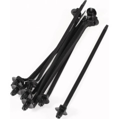 183 mm ilgio juodo nailono kupolo eglės medžio montavimo kabelio Zip kaklaraištis 10 vnt.