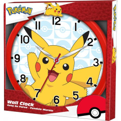 Pokemon pikachu sieninis laikrodis 25cm