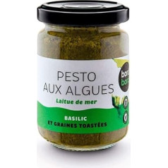 Bord à Board Žaliasis dumblių pesto iš jūros salotų 120 g iš Prancūzijos/Britanijos/Atlantinio vandenyno Laboratorijoje patikrintas žaliasis dumblių pesto, pagamintas iš dumblių, kiekis: 1 vnt.