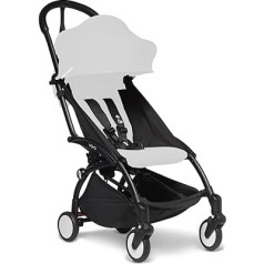 BABYZEN YOYO2 vaikiško vežimėlio rėmas, juodas - tekstilės komplektas neįtrauktas - Komplekte yra 5 taškų diržai, reguliuojamas atlošas, gaubto juosta, petnešėlė ir apsauginis laikymo krepšys