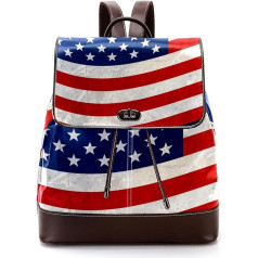 Amerikos vėliava Žvaigždės Dryžiai Personalizuoti mokykliniai krepšiai Knygų krepšiai paaugliams, įvairiaspalviai, 27x12.3x32cm, kuprinės kuprinės