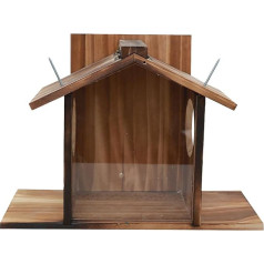Großer Eichhörnchen-Futterspender aus - Wasserdichtes Winter-Futterhaus für Eichhörnchen und Vögel mit lustigem Tischdesign für den Außenbereich aus Eichhörnchen Futterbox - Geräumiges