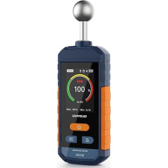 Drėgmės matuoklis, GOYOJO medienos drėgmės matuoklis su LCD ekranu ir garsiniu signalu, įkraunamas drėgmės matuoklis malkoms ir popieriui, aptikimas nuo 5 iki 40 mm