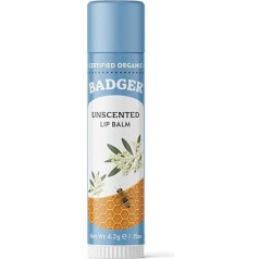 Badger Balm Ekologiška bekvapė lūpų priežiūros lazdelė 4,2 g