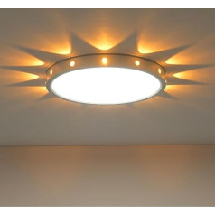 24 W LED lubų šviestuvas su naktine šviesa 30 cm lubų šviestuvas miegamajam Vonios kambarys Vaikų kambarys Virtuvė Apvali balta