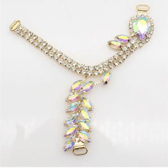 12 spalvų rhinestone sandalai drabužių mygtukas DIY bikini linker viršutinė apdaila amatų