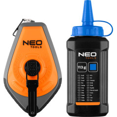 Neo Tools Žymėjimo virvelė 3:1, plastikinis korpusas + mėlyna kreida