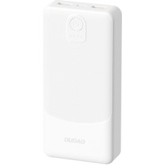 Dudao Powerbank K10 10000mAh USB-A 2.4A - baltos spalvos