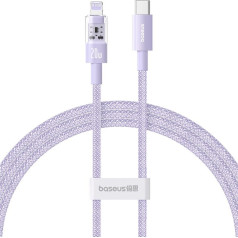 Kabelio brangakmenis usb c-ip 20w 1m (violetinis)