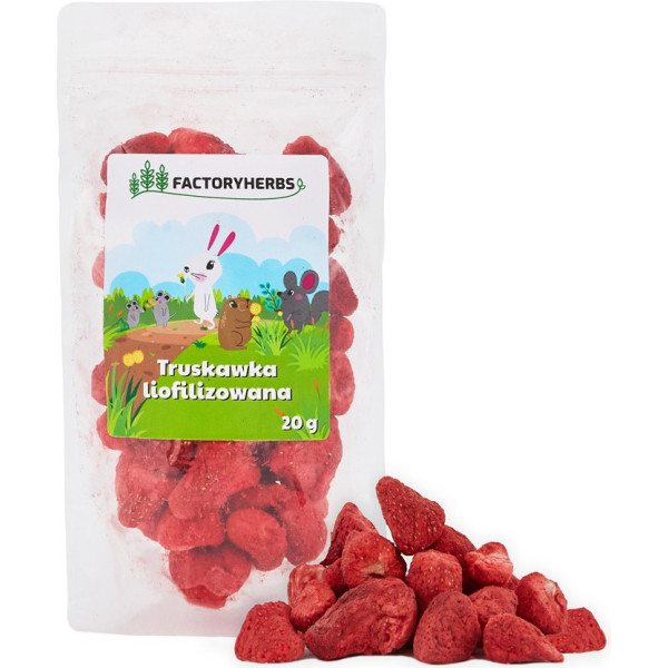 Factoryherbs liofilizuotos braškės 20g