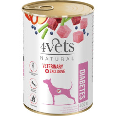 natural diabetes dog - drėgnas šunų maistas - 400 g