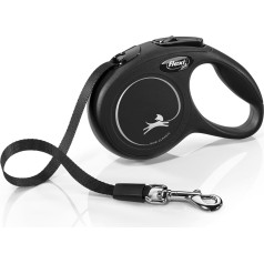 Automatinis pavadėlis new classic cat xs virvė 3 m - pavadėlis katėms, juodos spalvos