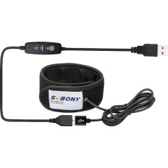 Svbony SV172 objektyvo šildytuvas su USB temperatūros reguliatoriumi, objektyvo okuliaro šildytuvas, 320 mm apsaugantis nuo rasos drėgmės rūko fotoaparato teleskopas