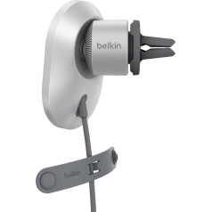 Automobilinis įkroviklis magsafe qi2 15w, pilkas
